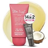 DR. LIPP Dry Skin Heroes [BFF ultra rich Balm 30ml & Original Nipple Balm 8ml] – 14-in-TWO Multi-Use Balms for Lips, Nipples & More – 100% Natural Coconut Oil & Lanolin – Fragrance & Cruelty Free