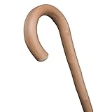 Stock-Fachmann® Wanderstock Kastanie Natur mit Rundhakengriff und Bergstockspitze Gehstock Gehhilfe