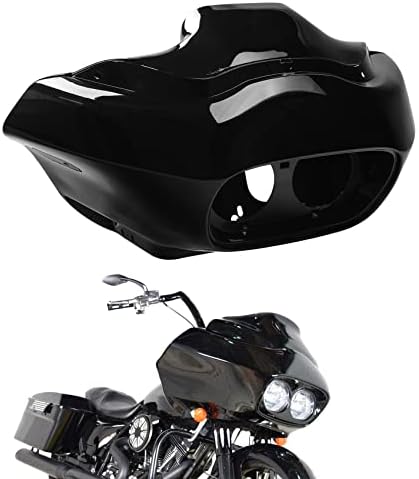 TCMT Vivid Black Injection ABS Inner & Outer Headlight Fairing Fit For Harley Road Glide 1998-2013 Road Glide CVO 2009-2013 Custom FLTRX 2010-2013 Ultra FLTRU 2011-2013 EFI FLTRI 1998-2006