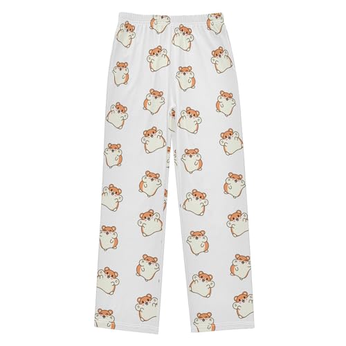 ZZKKO Cute Kawaii Hamster Boys Pants for Kids Jogger Pants with Pockets S-XL