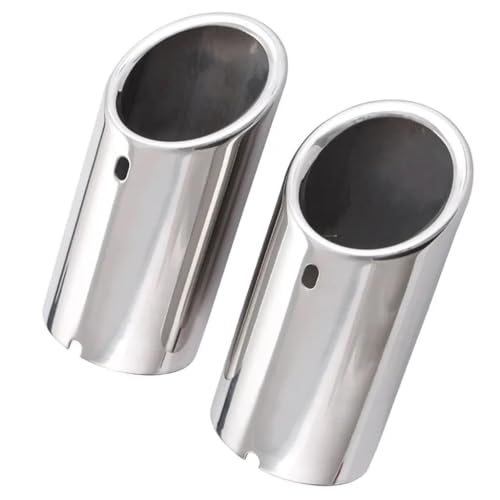 Silencieux d'échappement double sortie chrome Jetta 6 embouts auto - 3