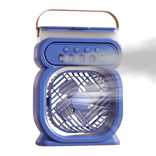 Ventilador De Nebulización - Ventiladors Agua | Ventiladorr Nebulizacións Recargable Personal Para Escritorio | 7 Colores Luz Nocturna 3 Velocidades 450 Ml Electrónica Enfriami