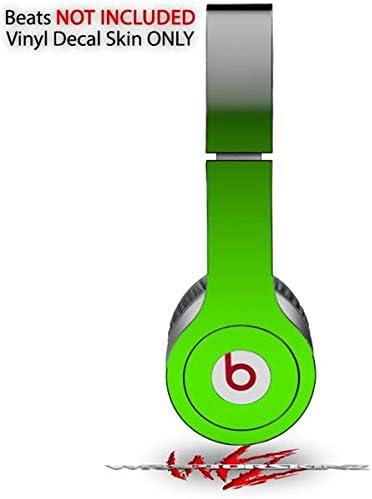 Skin Decal Wrap Works with Original Beats Solo HD Headphones Smooth Fades Green Black Skin Only (Headphones NOT Included)