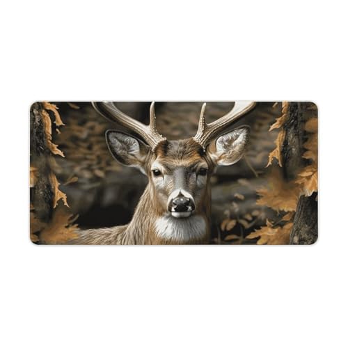Tapete de escritorio Camouflage Deer grande con base antideslizante miniatura 1