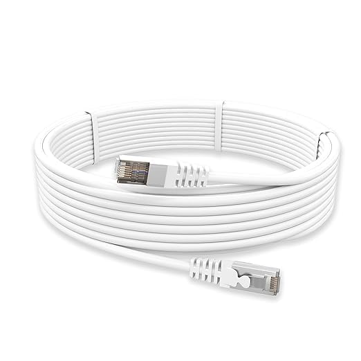 (Refurbished) QuantumRJ45 Ethernet Patch/LAN Cable with Gold Plated Connectors Supports Upto 1000Mbps -32Feet (10 Meters), White (B0D9HD312V) Amazon Price History, Amazon Price Tracker