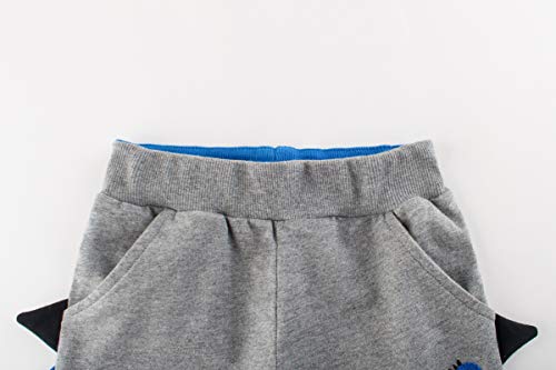 Irsutey Toddler Boys Girls Dinosaur Cartoon Sports Pants Cotton Casual Autumn Pants with Pockets3