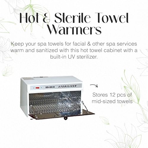 Discount Spa Equipment - PACK-8, Spa Equipment Package, 19-Function Facial Machine, Oxygen Facial Unit, Electric Massage Bed, Hydra Stool, UV Light, Wood Cart, Paraffin & Double Wax Warmer