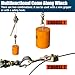 Zipline Tensioning Kit, Come Along Winch 2200lbs with Cable Grip Steel Wire Puller Tools& 2 Hooks, Portable Steel Cable Puller for 3/16