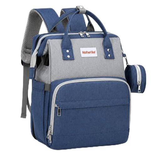 Image of Diaper Mommy Bags For Mothers for Travel - Hospital Baby Maternity Bag for Delivery Women - New Born Baby Essentials - Water-Resistant Fabric & Insulated Bottle Holders - 22 L, 13 Pockets