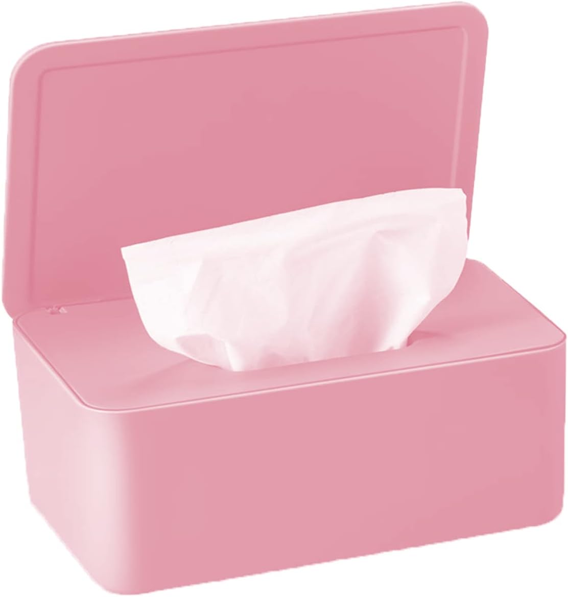 Toilet Wipes Dispenser, 18.5x12.2x7 cm/ 7.28x4.8x2.76 inch Baby Wipes Dispenser Perfect Look Wipe Container Portable Reusable Flushable Bathroom Storage Case Box to Keep Wipe Fresh