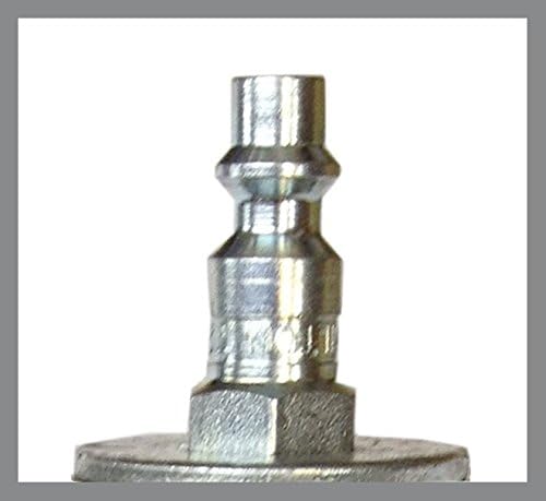 Vista 2 de PNEU1 Gancho universal para herramientas neumáticas de cambio rápido de acero inoxidable con acoplador I M de 1/4" y perfil de enchufe