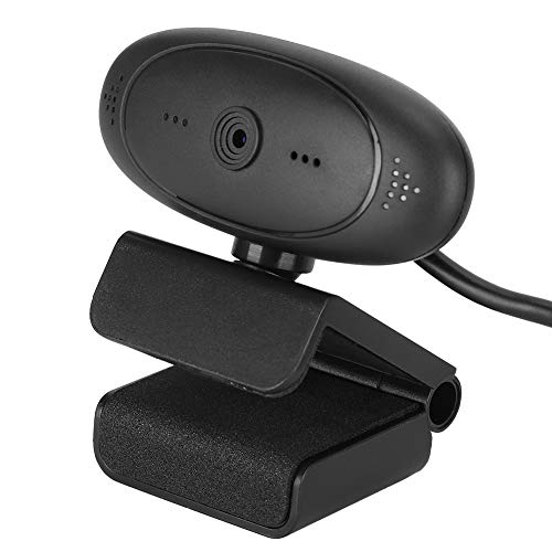 Elprico Webcam, HD 1080P PC-Kamera mit Autofokus, Plug-and-Play-Computerzubehör, Integrierte Mikrofonkamera für Videokonferenzen und Online-Lernen, 360-Grad-Drehung (Schwarz)