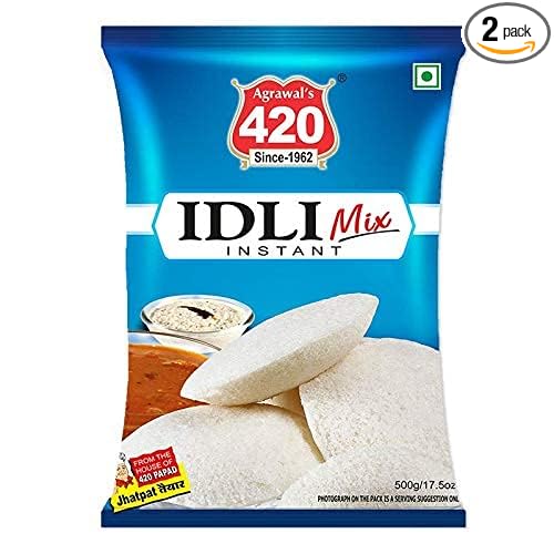 Agrawal's 420 Idli Mixes for Breckfast, Lunch and Dinner, Pack of 2 (500Gm)
