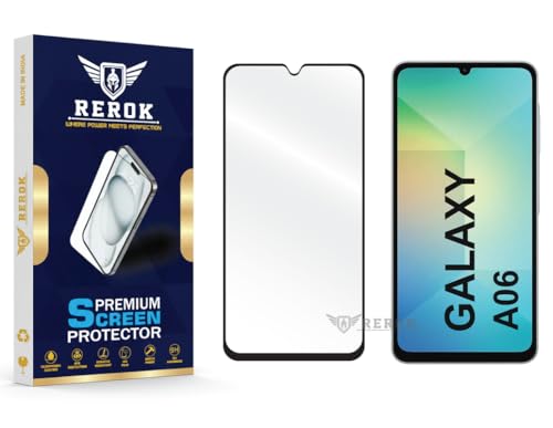 Image of Gorilla Tempered Glass Screen Protector Compatible with Samsung Galaxy A06 [Pack of 1] | Edge-to-Edge, Bubble-Free, Case Friendly, Easy Installation Kit