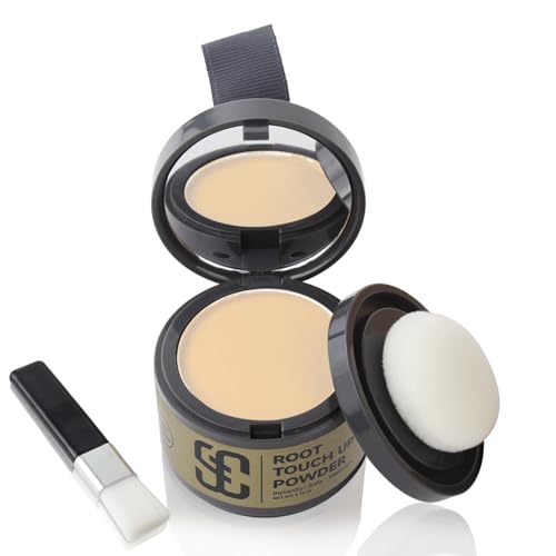 SOVONCARE Hairline Powder - Root Touch Up & Gray Hair Concealer for Men and Women Instantly Covers Thinning Hair and Bald Spots Natural-Looking Coverage Light Blonde