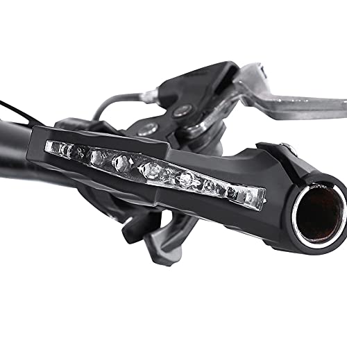 Guidão de bicicleta para bicicleta, luz de LED de aviso de seta segura a lâmpada