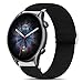 Produktbild Amazfit GTR 3 Pro Armband, Giaogor Einstellbar Stoff Armbänder, Weich und Dehnbar Elastizität Ersatzband für Amazfit GTR 3/ GTR 3 Pro Smartwatch (Schwarz)