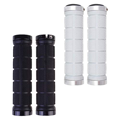 CLISPEED 2 Pares de Apertos de Bicicleta de Borracha Macia Antiderrapante Capa de Pega de Bicicleta