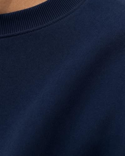 Image of Nobero Sweatshirts for Man Stylish | 280 GSM Rich Cotton Fleece Solid Regular Fit Full Sleeve Sweatshirt for Men | Stylish Casual Wear Winter Crew Neck Sweatshirt for Men