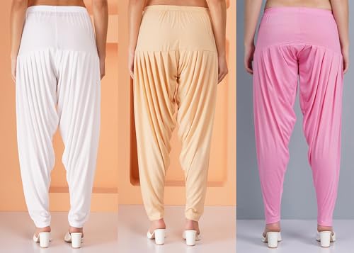 Image of Buy That Trendz Patiala Salwar for Women Relaxed Fit Viscose Patiyala Salwar Harem Bottom Pants