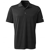 adidas Golf Men's Puremotion Solid Jersey Polo, Black/White, X-Large