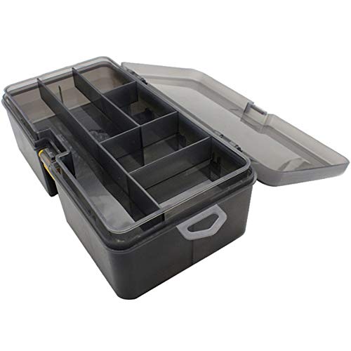 pizarra Double Layer Fishing Tackle Box Lures Bait Storage Case Organizer Organizer Accessories