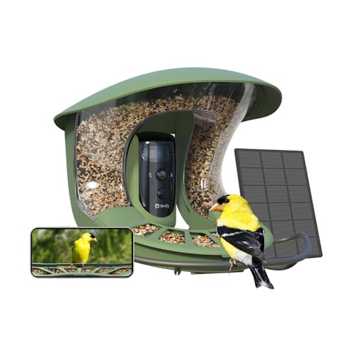 Birdfy 2 Smart Bird Feeder with Camera, Dual-Lens, Solar-Powered, Wireless Installation, Auto-Capture Bird Videos & Motion Detection, Gift Present Pro