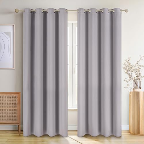 Blumtal Cortinas Opacas 2 Piezas 175x140cm   Cortinas Salon Opacas   Cortinas Dormitorio con Ojal   Cortinas termicas aislantes Frio y Calor   Cortinas aislantes termicas   Cortina   Cortinas Grises