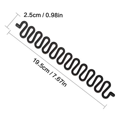 Tomedeks 2Pcs Hair Knitting Tool Fashion French Hair Styling Clip Twist Braid Hair Knitting Tool, For Girls and Ladies Sticky Fishbone DIY Hair Accessories-(Black & White) - Image 3