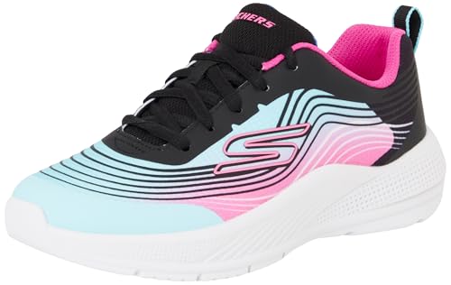 Skechers Microspec Advance, Zapatillas, Azul/Negro, 30 EU