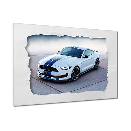 Décoration murale grand format 120x80 toile grande voiture de course