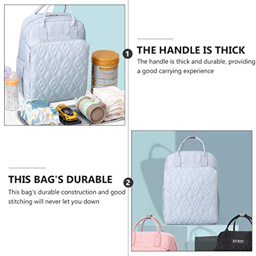 TOYANDONA Bolsa de fraldas multifuncional, bolsa leve para fraldas, bolsa para mamãe, impermeável, g