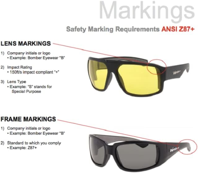 BOMBER Safety Sunglasses MEGA and BOOGIE Bomb Bundle, PC Safety Lens, Non-Slip Foam Lining, ANSI Z87+ Compliant, UVA/UVB Protection, Safe for Rugged Activity, Wet Conditions