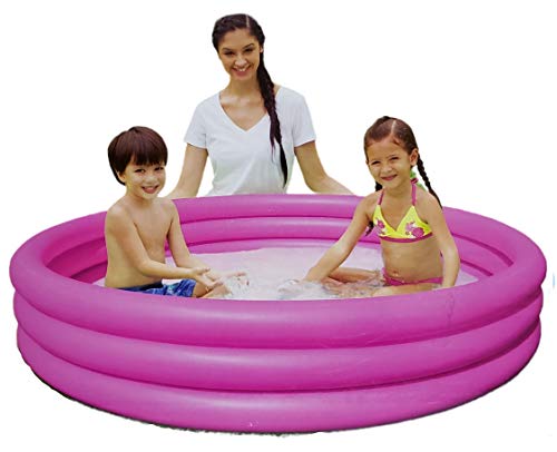 Albercas Inflables, Toy Play Day 51026 Alberca Piscina 3 Aros Inflable 1.65 m x 30 cm Color Rosa