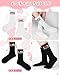 Eurzom 2 Pairs Valentine's Day Boyfriend Gifts Funny Couple Socks for Him Her Boyfriend Girlfriend Anniversary Birthday Gifts(I Love My Girlfriend,I Love My Boyfriend)