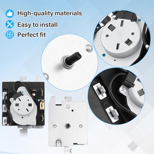 Temporizador de secadora WE04X20415 repuesto compatible con modelos GE Hotpoint 6