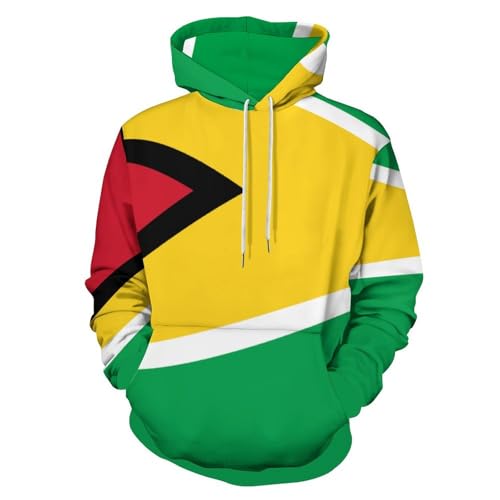 Sweat a capuche homme Guyana cadeau original symbole national