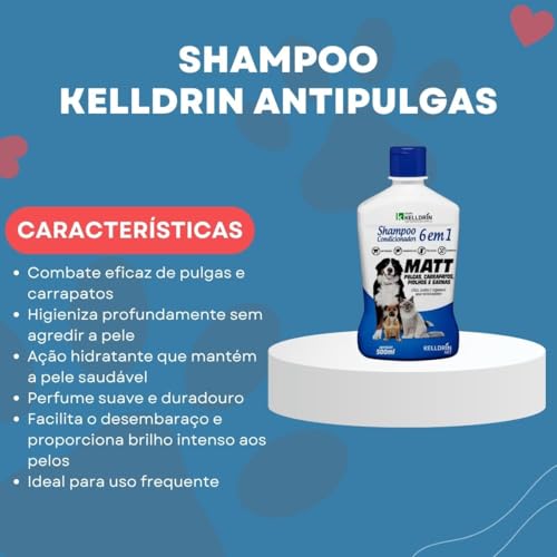 Shampoo e Condicionador Pet C�es e Gatos Kelldrin 2 em 1