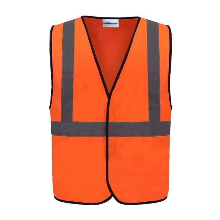 uniformer Safety Jacket Reflective High Visibility use For Airport, Construction, Emergency, Landscaping, Paving, Traffic, Sanitation, Security Guard, Engineering jacket (Orange,Pack of 1) (B0CB7Z62LS) Amazon Price History, Amazon Price Tracker