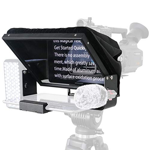 12 Inches Teleprompters For Tablets, Making Video Programs, Live Streaming，Professional Tool To Prompt The Blogger's Lines, Equipped With Custom Suitcase #TOP7