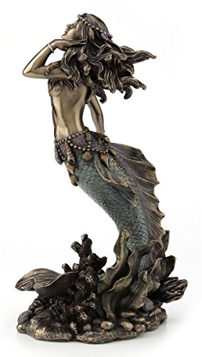 Jfsm Inc Beautiful Mermaid Rising From Sea Statue Sculpture #TOP1