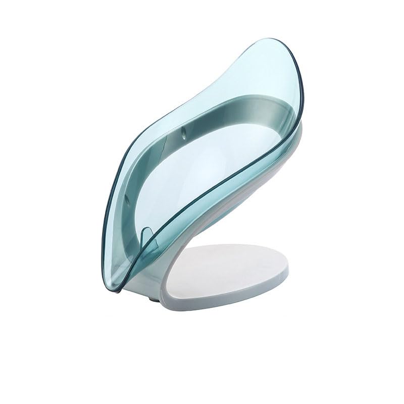 Soap Dish Soap Holder Self Draining Leaf Shape Soap Dishes Easy to Clean Keeps Soap Dry Leaf Pattern