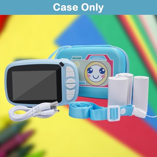 mijiaowatch Kids Camera Case, Carrying Bag with Inner Pocket Compatible for Kids Instant Digital Camera Storage Cameras & Print Paper Camera Cases Birthday Gifts for Girls and Boys Blue (Case Only) - image 9