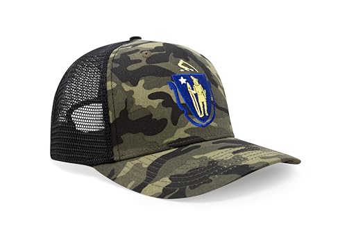Image of International Tie State Hat for Men and Women, Adjustable Snapback Trucker Baseball Cap with Embroidered Patch