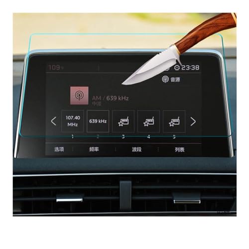 Verre trempé pour Peugeot 5008 antichoc et anti-traces 2017-2019