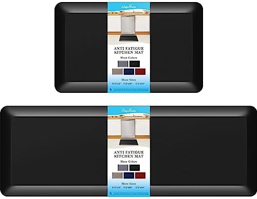 4/5 Inch Thick Kitchen Mat 【2PCS】 Anti Fatigue Mat… 4/5 Inch Thick Kitchen Mat 【2PCS】 Anti Fatigue Mat…