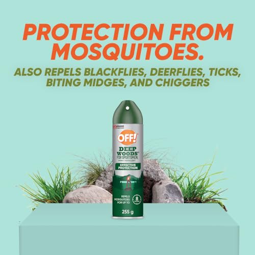OFF! Deep Woods Insect and Mosquito Repellent, Bug Spray with Deet, Ideal Camping, Hiking, and Hunting Essentials, Bug Repellent Safe for Clothing, 230g (Packaging May Vary) image 1