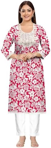 Al Hind Handloom Pink Printed Kurti