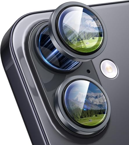 Image of for iPhone 17 Camera Lens Protector Original Individual Lens Screen Protector | 9H Hardness, Scratch-Resistant, Case Friendly (Black)