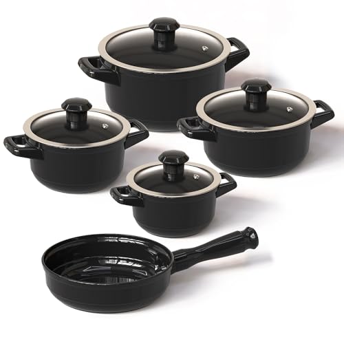 Real Ceramic, Non Scratchable, Non Toxic Cookware Set - Oven